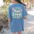 House Of Courage Flowers RCA School Teacher Student Tee Women's Comfort Colors T-Shirt Back Print Blue Jean