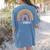 IA Crew Instructional Assistant Rainbow Teachers Aide Women's Comfort Colors T-Shirt Back Print Blue Jean