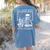 I'Ll Just Wait Until It's Quiet Skeleton Halloween Teacher Women's Comfort Colors T-Shirt Back Print Blue Jean