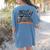 I'm Batty About My Students Watercolor Bat Teacher Halloween Women's Comfort Colors T-Shirt Back Print Blue Jean