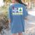 I'm Working For Christmas Break 5 Stars Christmas Teacher Women's Comfort Colors T-Shirt Back Print Blue Jean