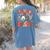 Inclusion Isn't Scary SLP Sped Teacher Halloween Women's Comfort Colors T-Shirt Back Print Blue Jean