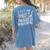 Intervention Teacher Progress Monitoring Intervention Women's Comfort Colors T-Shirt Back Print Blue Jean