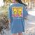 Interventionist Teacher Groovy Coquette Bow Back To School Women's Comfort Colors T-Shirt Back Print Blue Jean