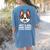Just a Girl Who Loves Boston Terriers Women's Comfort Colors T-Shirt Back Print Blue Jean