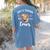 Just A Teacher Who Loves Cows Shirt Cute Highland Cow Women's Comfort Colors T-Shirt Back Print Blue Jean