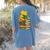 Kawaii Cats Lover Coffee Books Teacher Librarian Cat Women's Comfort Colors T-Shirt Back Print Blue Jean