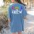 Kinder Crew Kindergarten Teacher 1st Day Of School Women's Comfort Colors T-Shirt Back Print Blue Jean