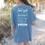 Kindergarten Teacher Shirt Humor Preschool Teacher Women's Comfort Colors T-Shirt Back Print Blue Jean