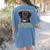 Labrador Retriever Lab Professional Human Trainer Women's Comfort Colors T-Shirt Back Print Blue Jean