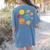 Learning Is Out Of This World Science Teacher Planets Women's Comfort Colors T-Shirt Back Print Blue Jean