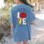 Let All That You Do Be Done In Love Christian Teacher Women's Comfort Colors T-Shirt Back Print Blue Jean