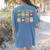 Library Is My Jam Librarian Appreciation Reading Teacher Women's Comfort Colors T-Shirt Back Print Blue Jean