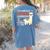 Llama Learning T Shirt Teachers Students Alpaca Lovers Women's Comfort Colors T-Shirt Back Print Blue Jean