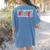 Maestra Teacher Spanish Back To School First Day Of School Women's Comfort Colors T-Shirt Back Print Blue Jean