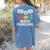 Math Problems Symbols Teacher Back To School Girl Boy Women's Comfort Colors T-Shirt Back Print Blue Jean
