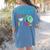 Multilingual Teacher In Dos Idiomas Linguist Language Women's Comfort Colors T-Shirt Back Print Blue Jean