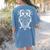 Music Note Owl Shirt Musicians Teacher Birthday Bird Women's Comfort Colors T-Shirt Back Print Blue Jean