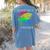 Nerdy Darwin's Finches Evolution Science Biology Teacher Women's Comfort Colors T-Shirt Back Print Blue Jean