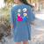 Nerdy Pythagoras Fighting Over C Squared Math Teacher Women's Comfort Colors T-Shirt Back Print Blue Jean