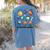 Neurodiverse Universe Space Planet Special Education Teacher Women's Comfort Colors T-Shirt Back Print Blue Jean