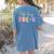 Oh Hey Pre K Student Teacher Happy First Day Back To School Women's Comfort Colors T-Shirt Back Print Blue Jean