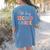 Oh Hey Second Grade First Day Of Teacher Girls Boys Kids Women's Comfort Colors T-Shirt Back Print Blue Jean