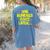 One Hundred Days Later 100th Day Of School Teacher Student Women's Comfort Colors T-Shirt Back Print Blue Jean