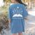 One-More Chapter Wildflower Reading Teacher Library Bookish Women's Comfort Colors T-Shirt Back Print Blue Jean