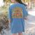 One Thankful Math Teacher Thanksgiving Autumn Fall Rainbow Women's Comfort Colors T-Shirt Back Print Blue Jean