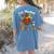 One Thankful PE Teacher Turkey Thanksgiving -Adults & Kids Classic Fit Polyester 100 Short Sleeve Women's Comfort Colors T-Shirt Back Print Blue Jean
