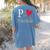 P Is For Preschool Teacher Student Back To School Women's Comfort Colors T-Shirt Back Print Blue Jean P Is For Preschool Teacher Student Back To School Women's Comfort Colors T-Shirt Back Print Blue Jean