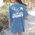 Parents Teacher Association Team Supporter PTA President Women's Comfort Colors T-Shirt Back Print Blue Jean