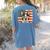 Patriotic Boston Terrier Dog Lover USA Flag 4th Of July For Men Women Kids Women's Comfort Colors T-Shirt Back Print Blue Jean