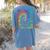 PE Teacher Phys Ed Tie Dye Physical Education Appreciation Women's Comfort Colors T-Shirt Back Print Blue Jean