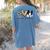Peace Love Boston Terrier Boston Terrier Lover Dog Mom Women's Comfort Colors T-Shirt Back Print Blue Jean