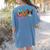 Peace Love Boston Terrier Tie Dye Dog Lover For Men Women Girls Kids Women's Comfort Colors T-Shirt Back Print Blue Jean