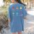 Periodic Elements Chemistry Lovers Science Teacher Women's Comfort Colors T-Shirt Back Print Blue Jean