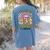 Phonemes Graphemes Caffeine Back To School Reading Teacher Women's Comfort Colors T-Shirt Back Print Blue Jean