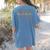 Physical Education PE Teacher Phys Ed Student Grad Women's Comfort Colors T-Shirt Back Print Blue Jean