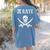 Pi Day Pi Rate Pirate For Teachers Women's Comfort Colors T-Shirt Back Print Blue Jean