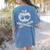Pirate Teacher Women's Comfort Colors T-Shirt Back Print Blue Jean