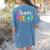 Pre-k Team Pencil Teacher Student Back To School Girls Women's Comfort Colors T-Shirt Back Print Blue Jean