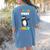 Pre-K Vibes Only Penguin Teachers Kids Back To School Women's Comfort Colors T-Shirt Back Print Blue Jean
