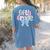 Preppy Fifth Grade Teacher Blue Floral Coquette Pencil Bow Women's Comfort Colors T-Shirt Back Print Blue Jean