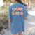 Preppy Kindergarten First Day Of School Teachers Girls Boys Women's Comfort Colors T-Shirt Back Print Blue Jean
