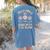 Preschool Teacher Appreciation Team Pre-K Grow With The Flow Women's Comfort Colors T-Shirt Back Print Blue Jean