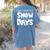 Proud Supporter Of Snow Days Teacher Christmas Men Women Women's Comfort Colors T-Shirt Back Print Blue Jean