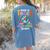 Proud To Teach Multilingual Learner ESL English Teacher Women's Comfort Colors T-Shirt Back Print Blue Jean