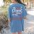 Punctuation Saves Lives I English Grammar Teacher Women's Comfort Colors T-Shirt Back Print Blue Jean